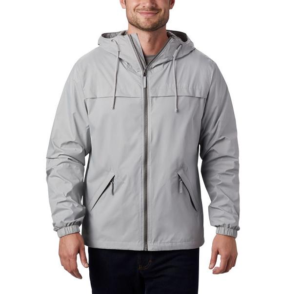 Columbia Oroville Creek Rain Jacket Grey For Men's NZ16208 New Zealand